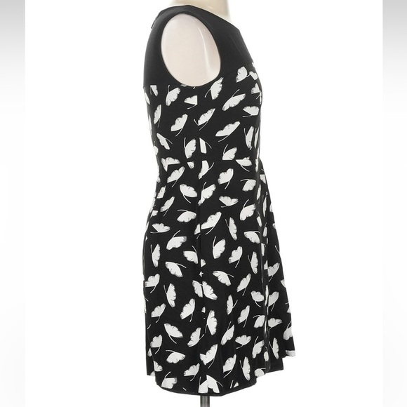 Jason Wu Miss Wu Black & White Delicate Leaf Print Mini Sleeveless Dress Size 0 - Picture 6 of 9